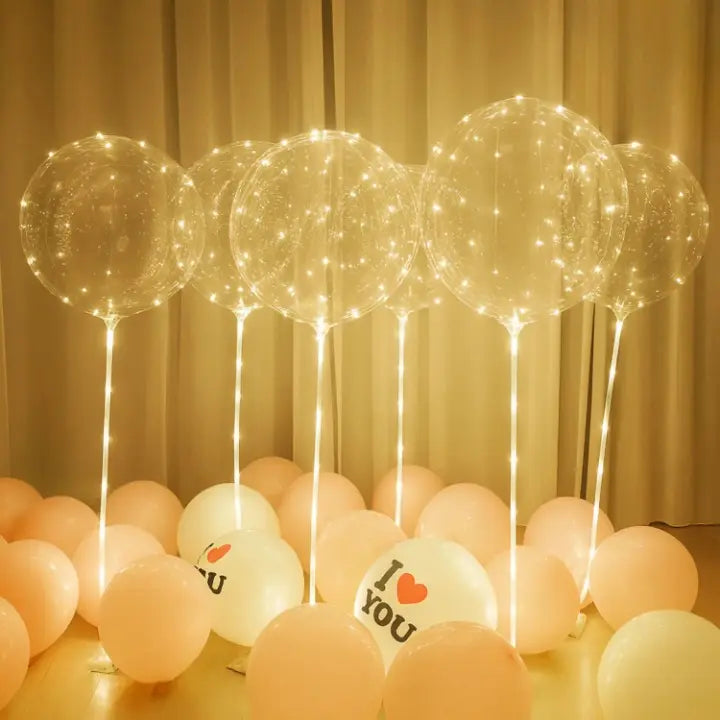 Warm White LED Balloon Lights