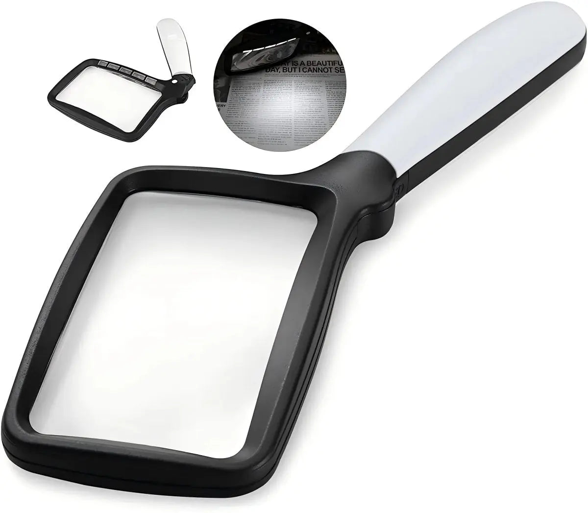 Handheld LED Magnifying Glass for Easy and Clear Reading of Small Text
