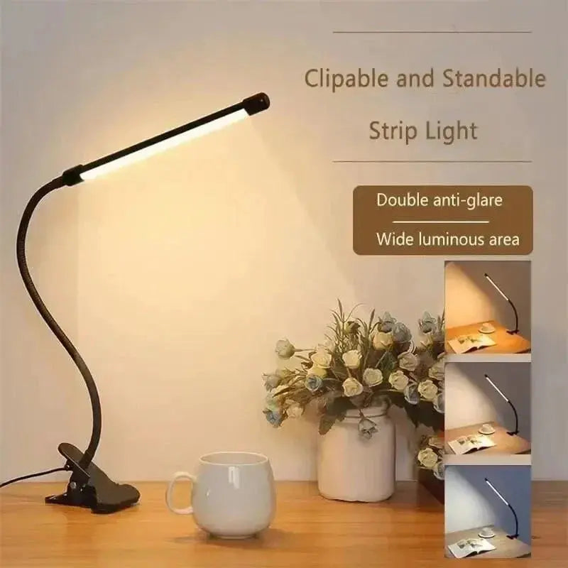Gooseneck Clip Light with Dimming Feature – LED Design