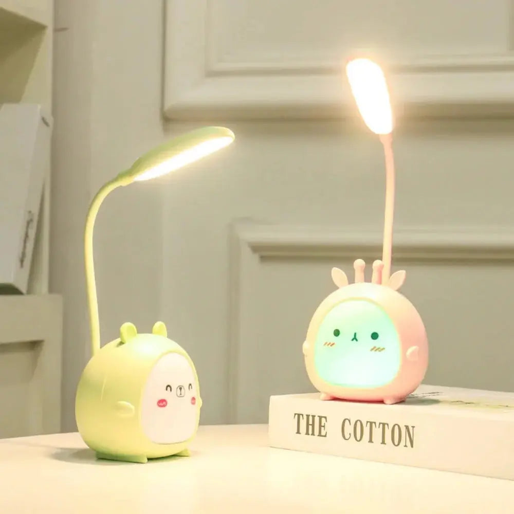 Cartoon Animal LED Desk Lamp – Adjustable Neck with Soft Lighting
