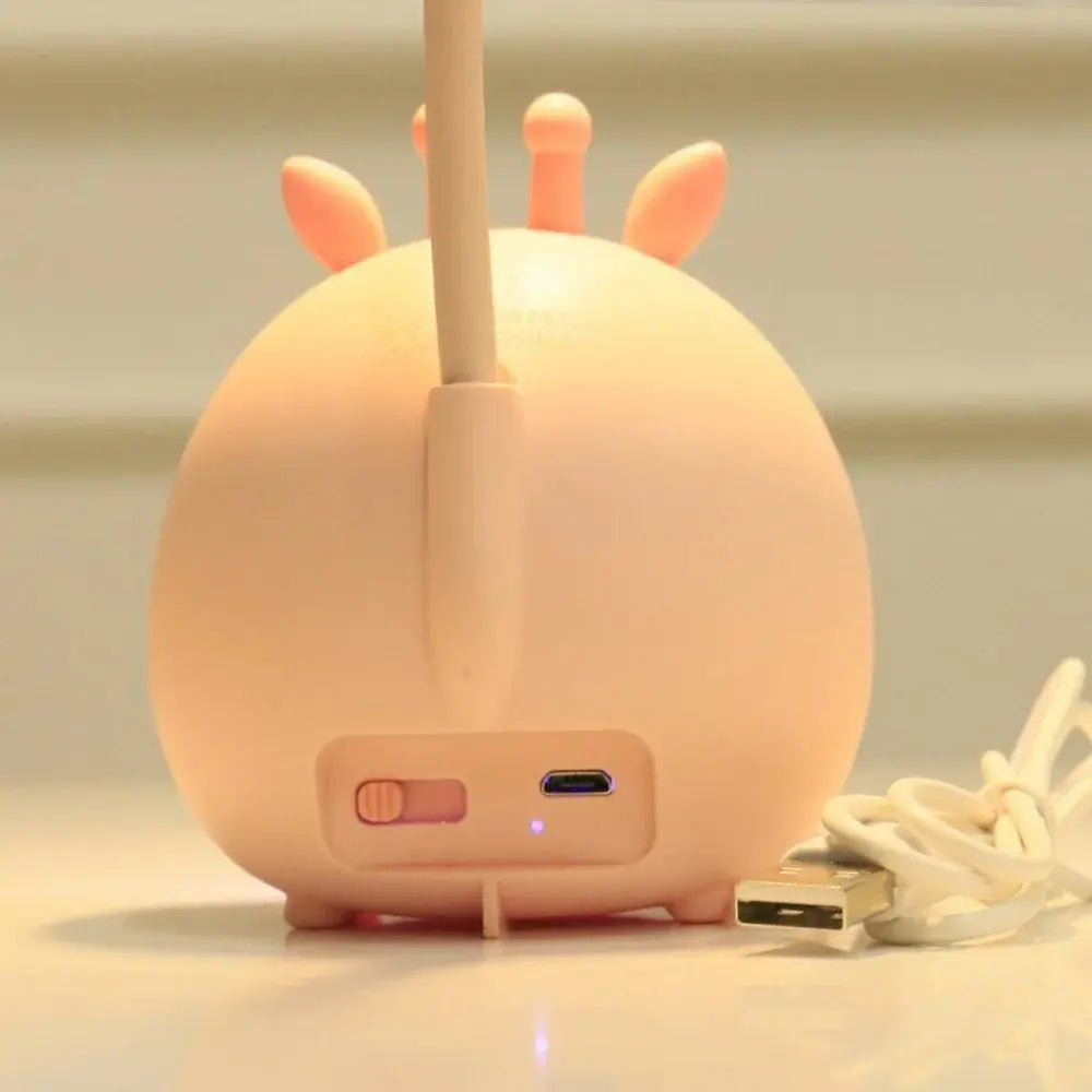 Cartoon Animal LED Desk Lamp – Adjustable Neck with Soft Lighting