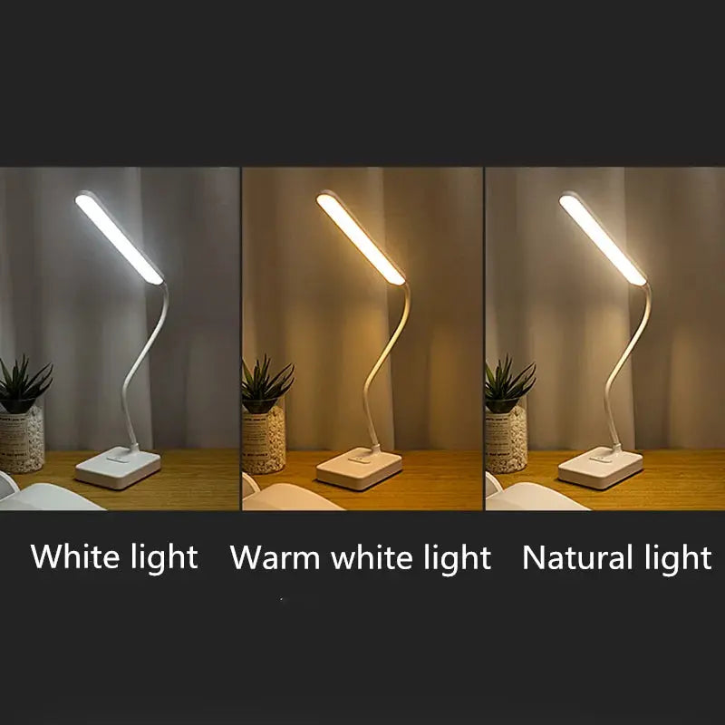 Touch-Controlled LED Desk Lamp with USB Charging Feature