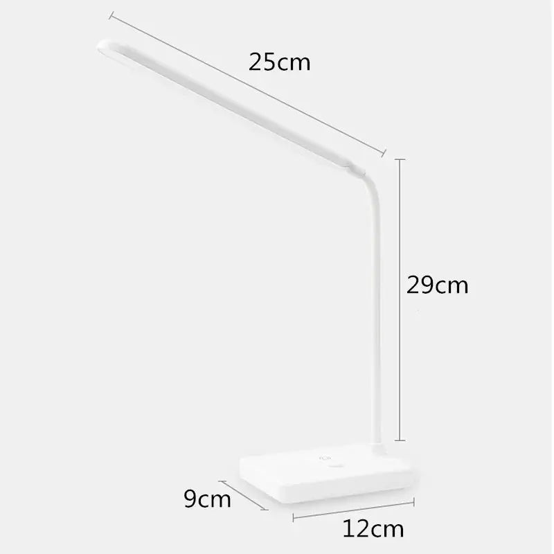 Touch-Controlled LED Desk Lamp with USB Charging Feature