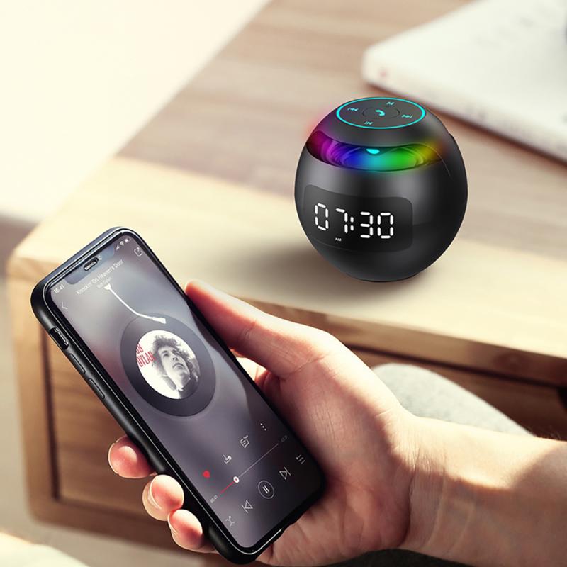 Smart LED Alarm Clock with Bluetooth Speaker & Color Modes