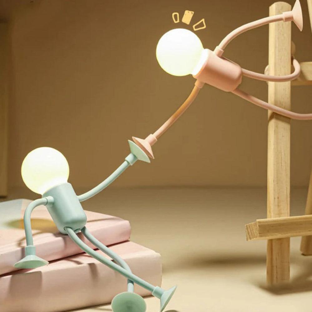 Flexible Battery-Powered LED Glow Lamp for Cozy Spaces