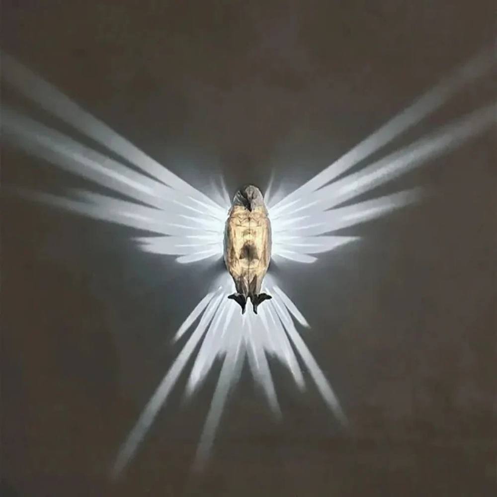 Elegant Wing-Shaped LED Wall Light for Indoor Spaces