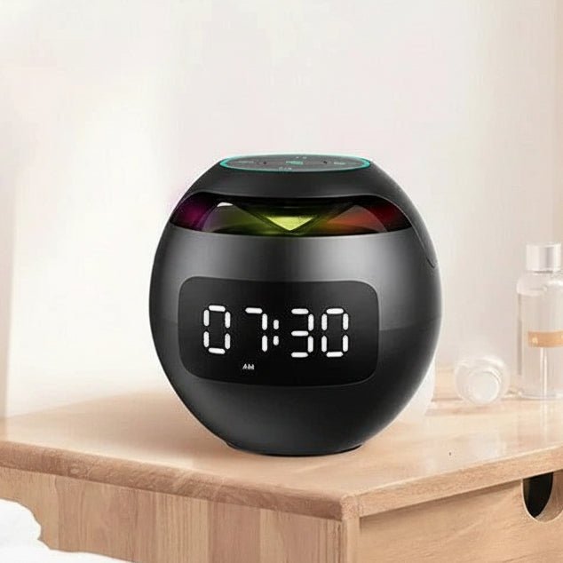 SereneRise - Smart Alarm Clock with Bluetooth Speaker and Soft Light