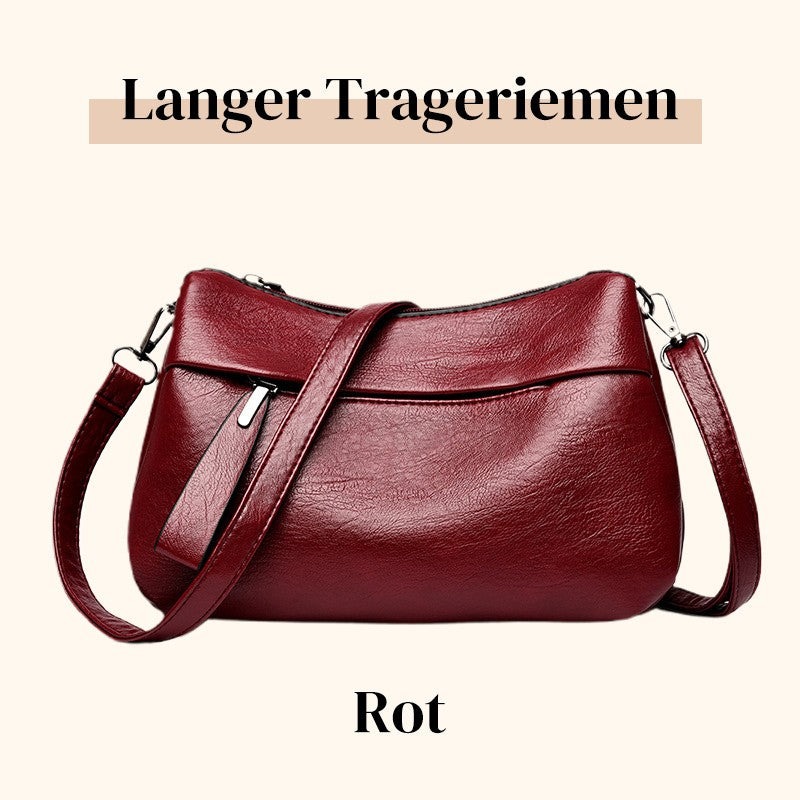 Adjustable Strap Faux Leather Shoulder Bag