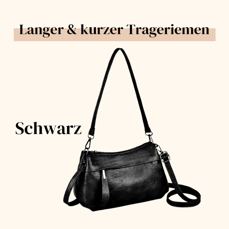 Adjustable Strap Faux Leather Shoulder Bag