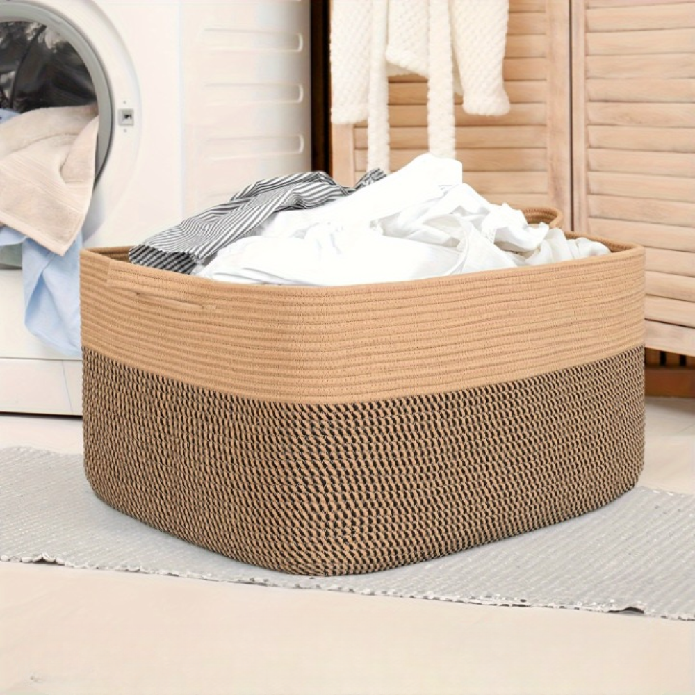 45L Fabric Storage Bin – Organizer for Blankets and Laundry