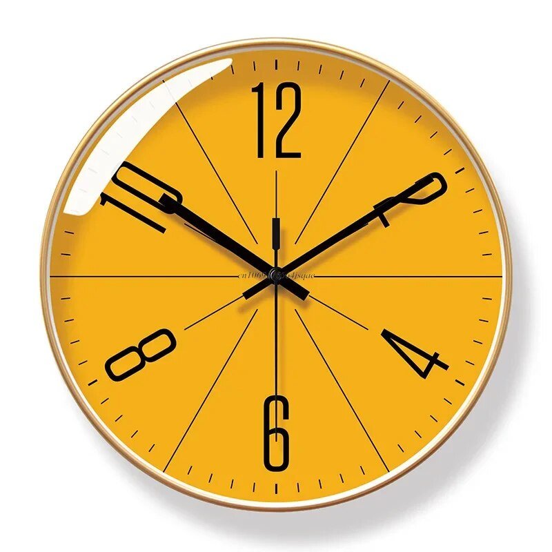 Sleek Oversized Wall Clock - Chic Timepiece for Every Space