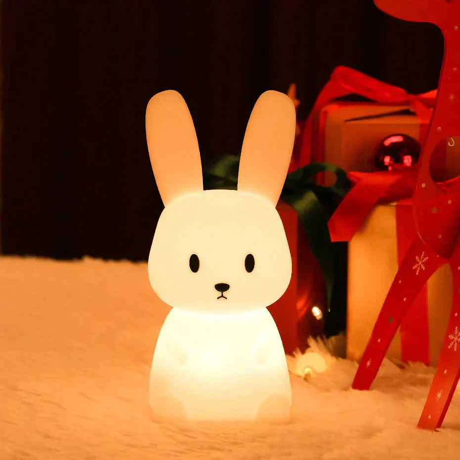 Touch-Controlled USB Charging Rabbit LED Night Light