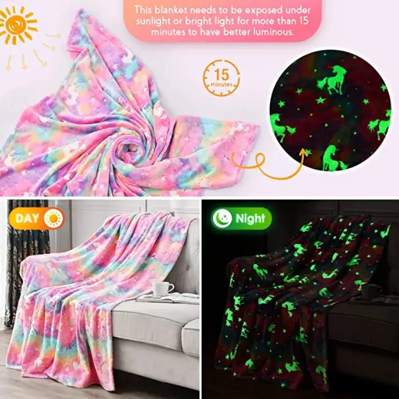 Unicorn Throw Blanket for a Cozy Glow