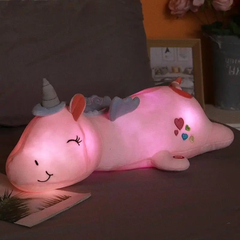LED Light-Up Plush Unicorn Toy for a Radiant Glow