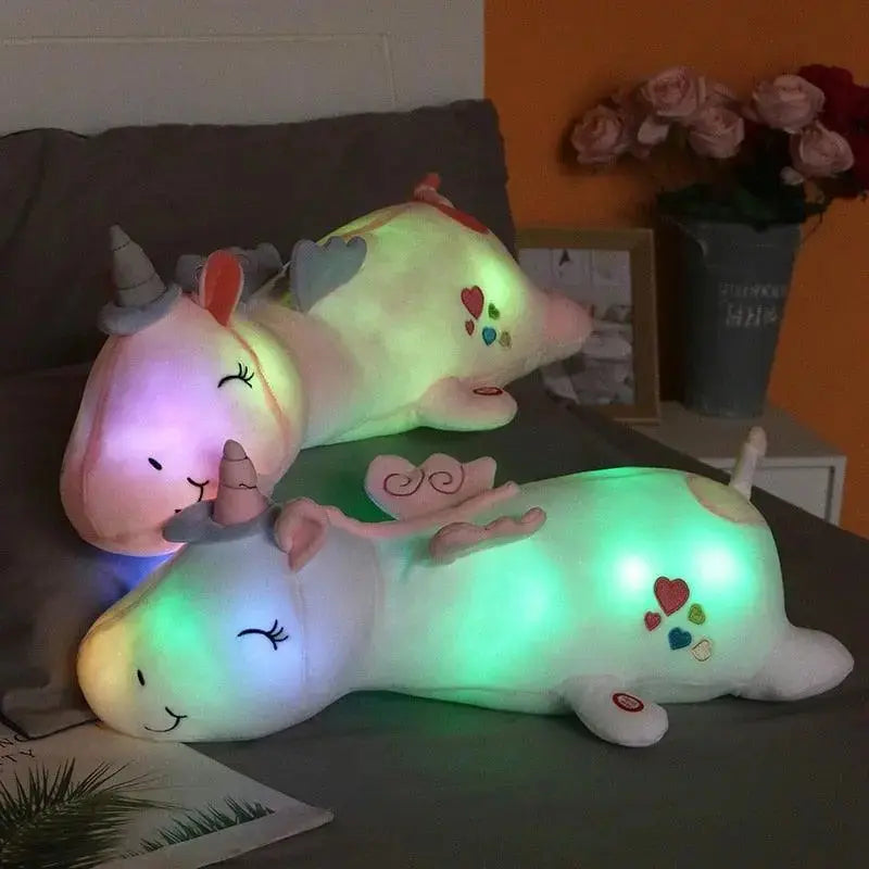 LED Light-Up Plush Unicorn Toy for a Radiant Glow