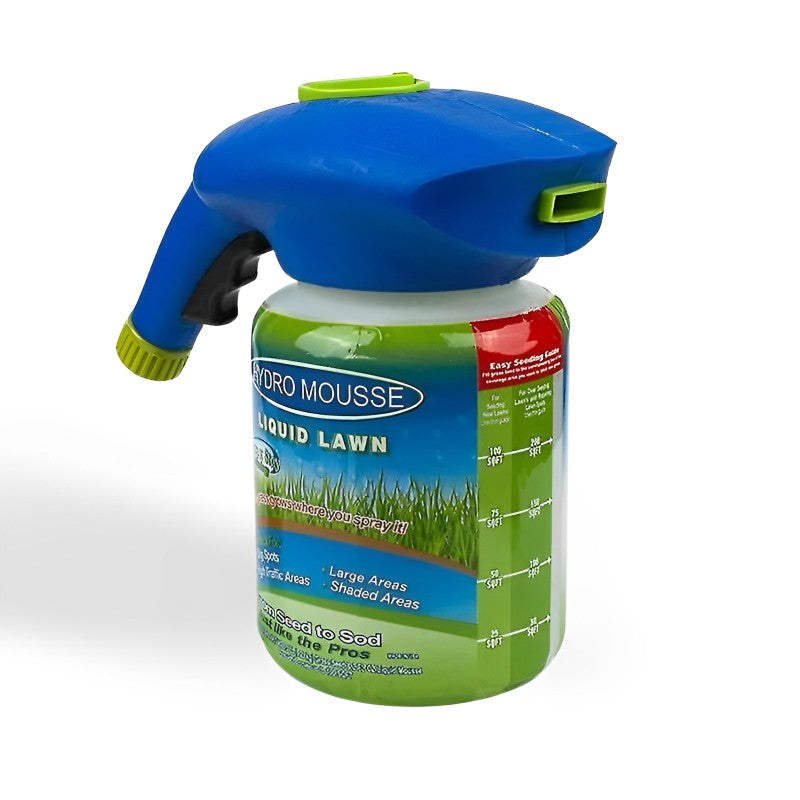 Grass Seed Spray and Liquid Lawn Treatment for Bare Spots