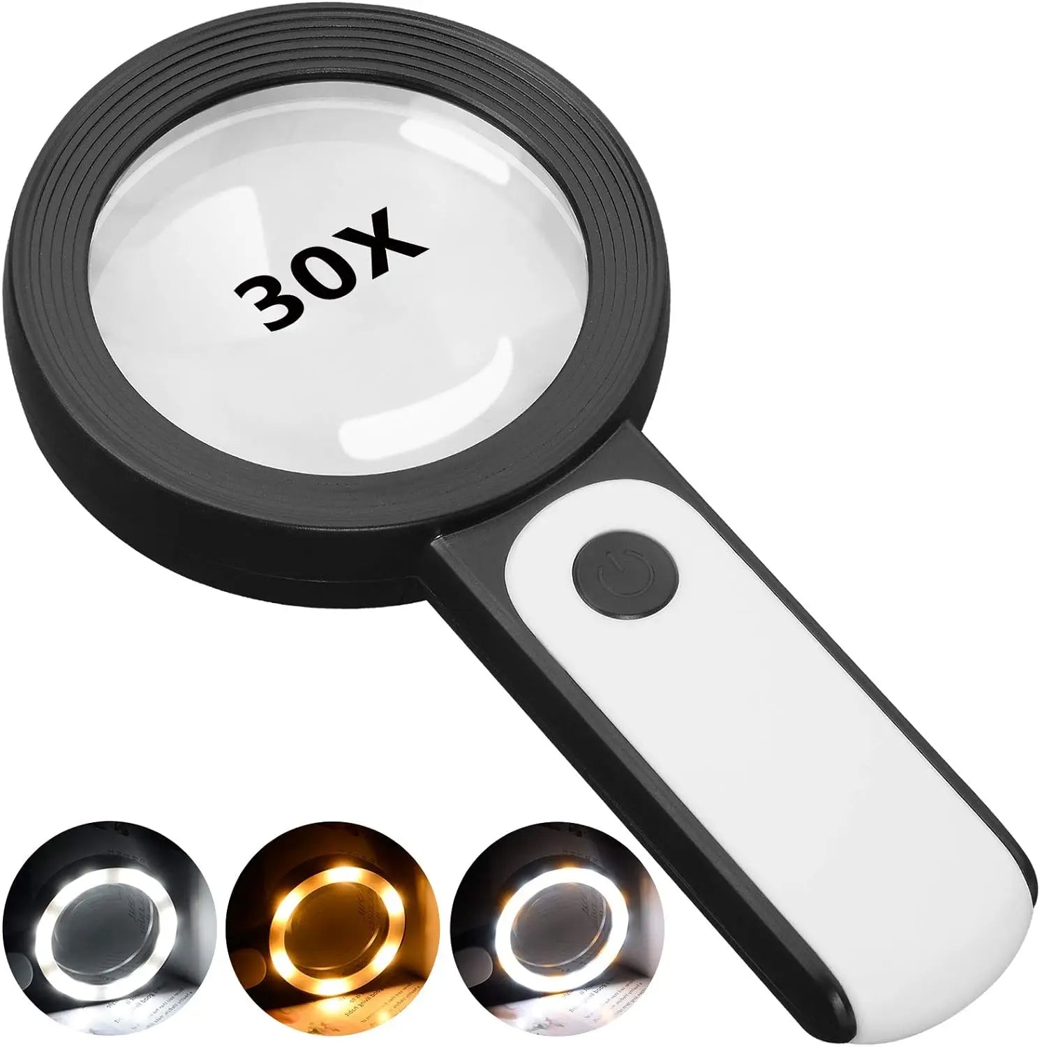 Handheld LED Magnifying Glass – 85 mm Lens with 18 Built-in Lights
