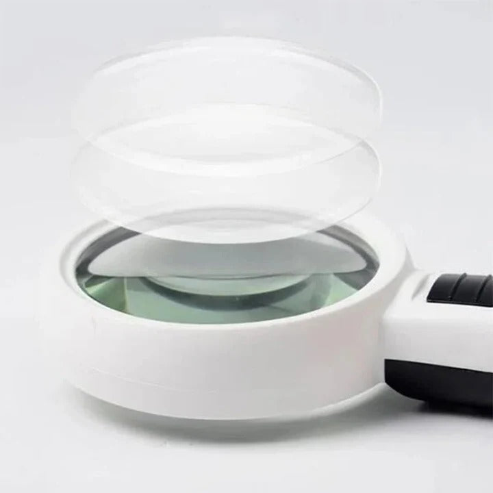 30X LED Magnifying Glass with Light for Reading and Inspection