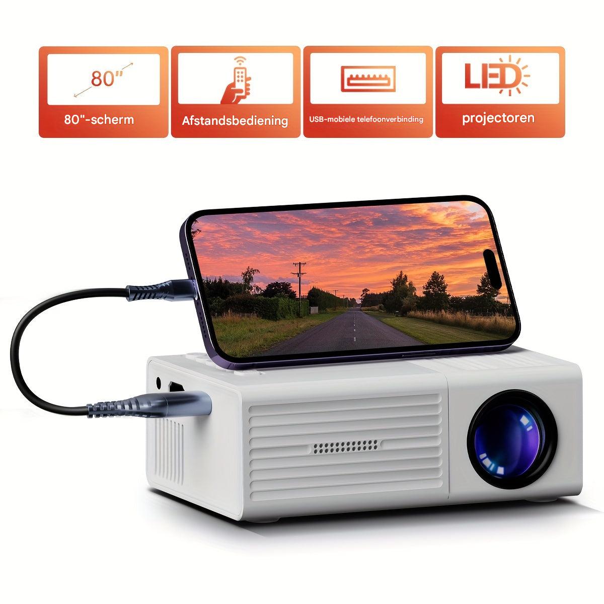 PocketCinema Portable HD Projector for Home and Outdoors