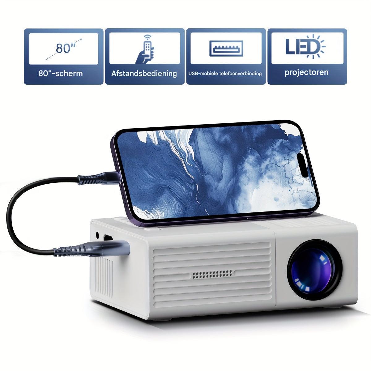 PocketCinema Portable HD Projector for Home and Outdoors