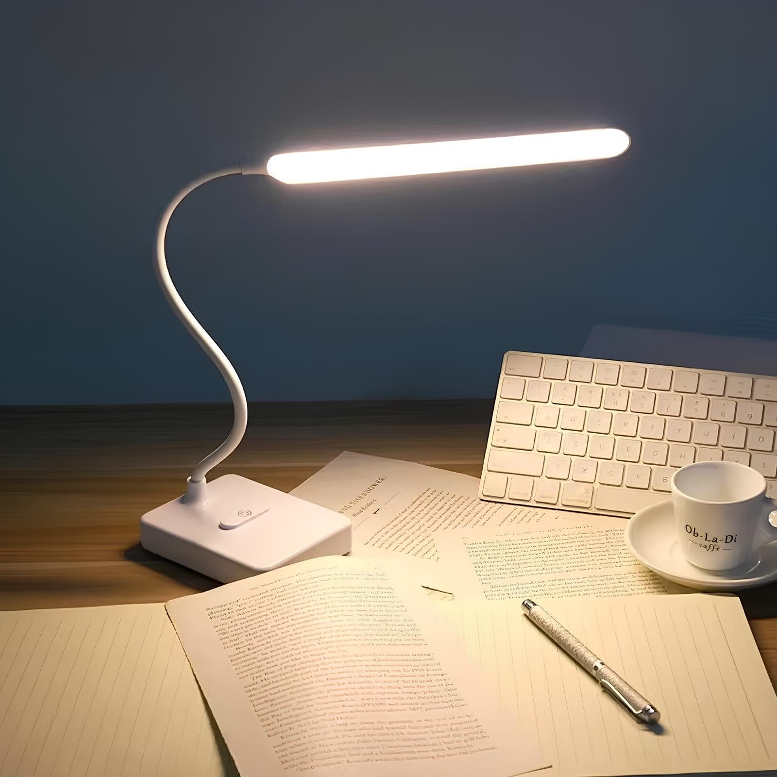 Versatile GlowPro Desk Lamp with Adjustable Flexibility