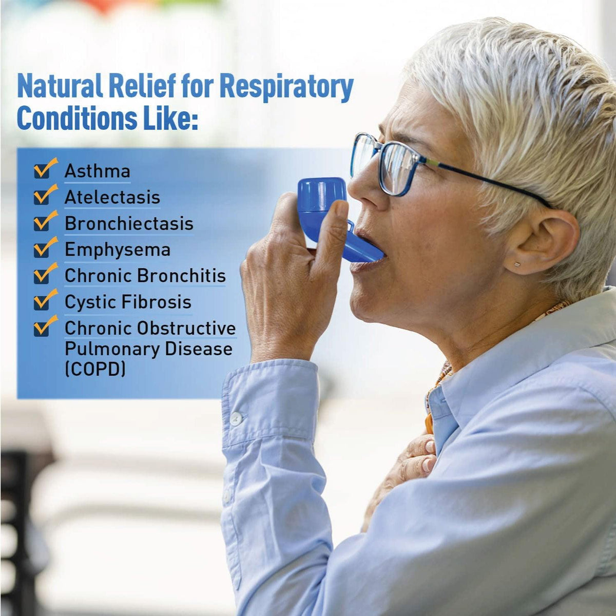 Breathing Exerciser for Natural Mucus Clearance and Respiratory Health