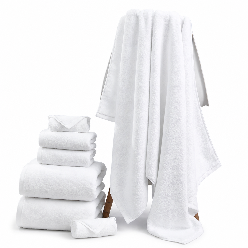 100% Cotton High-Absorbency Terry Towel Set