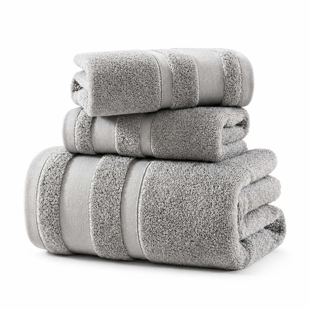 100% Cotton Plush Towel Set (Hand & Bath Sizes)