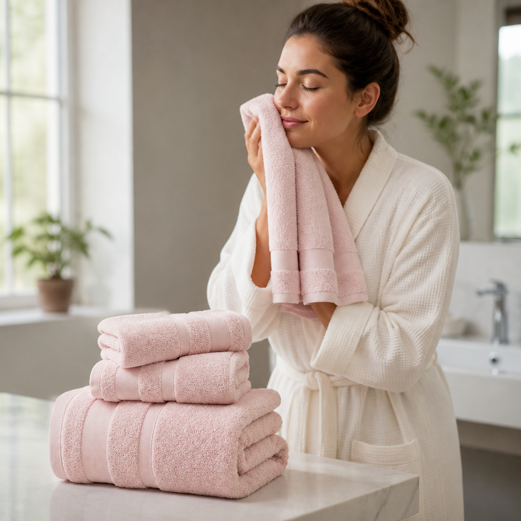 100% Cotton Plush Towel Set (Hand & Bath Sizes)