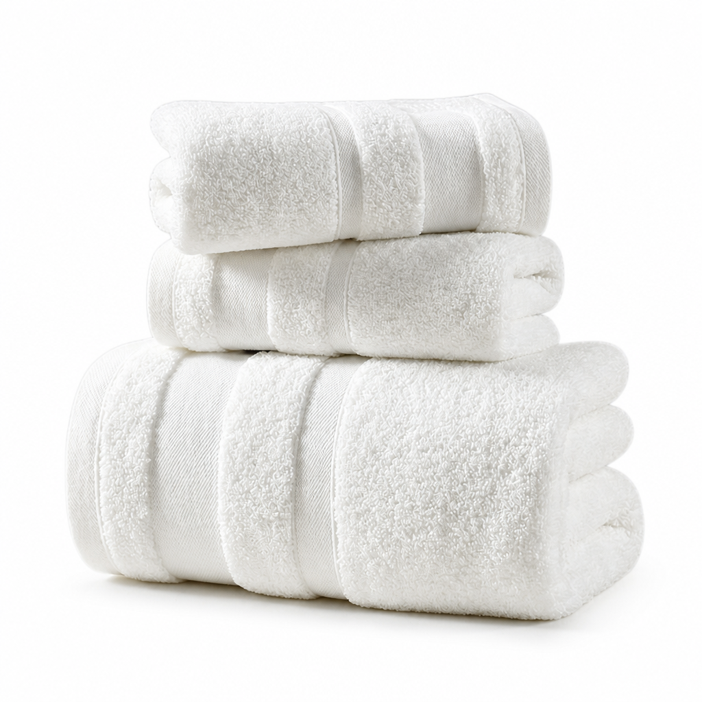 100% Cotton Plush Towel Set (Hand & Bath Sizes)