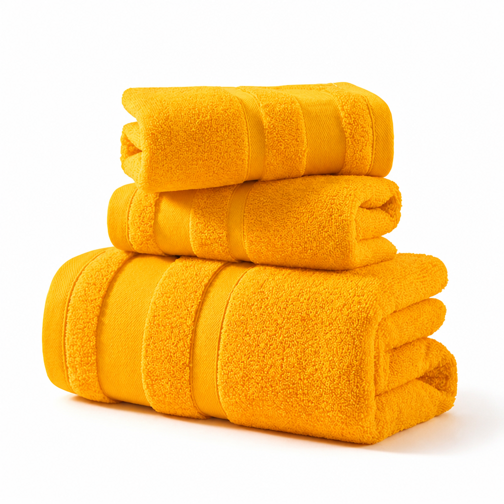 100% Cotton Plush Towel Set (Hand & Bath Sizes)