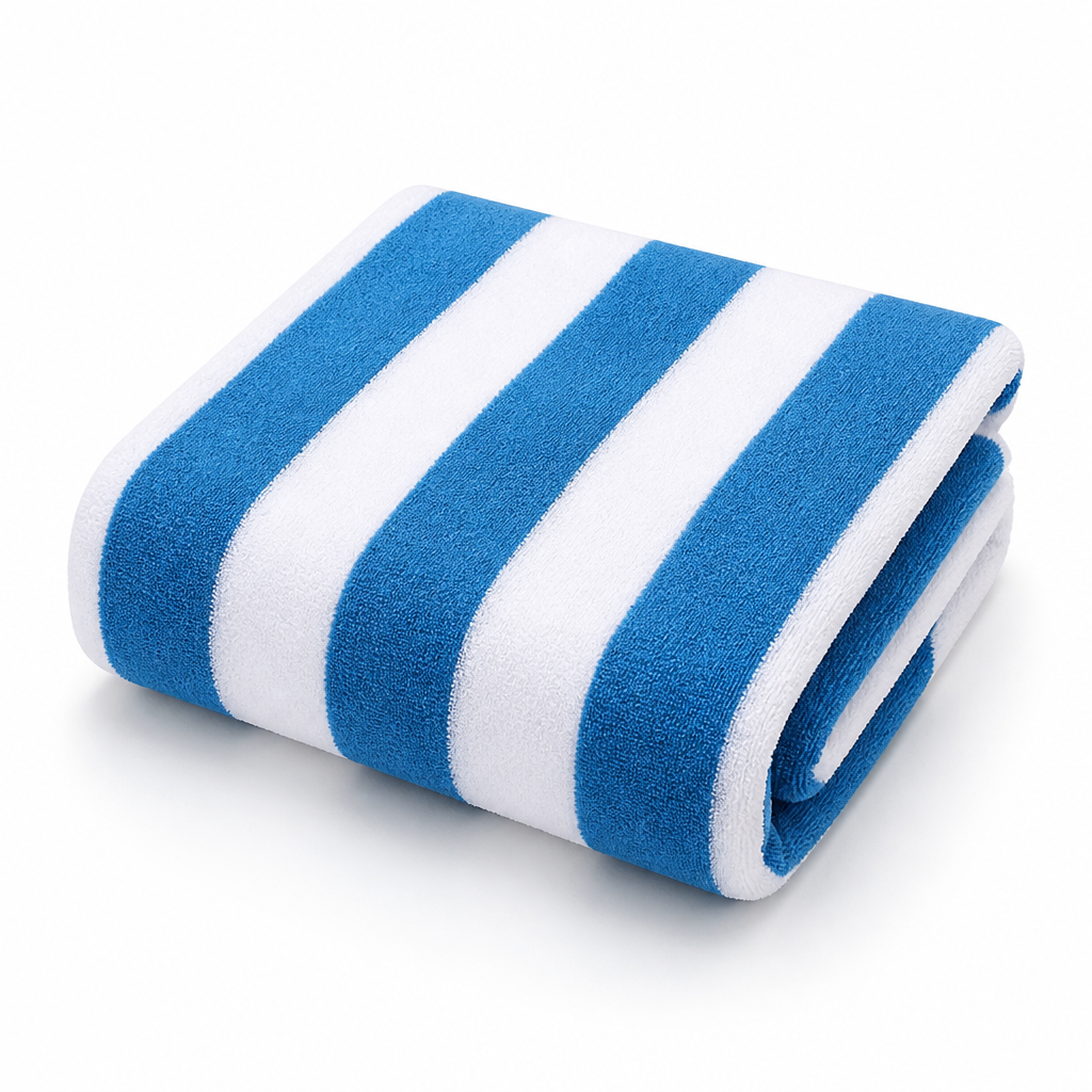 100% Cotton Quick-Dry Striped Bath Towel