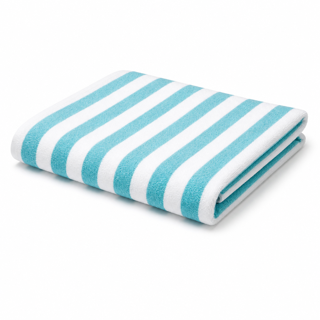 100% Cotton Quick-Dry Striped Bath Towel