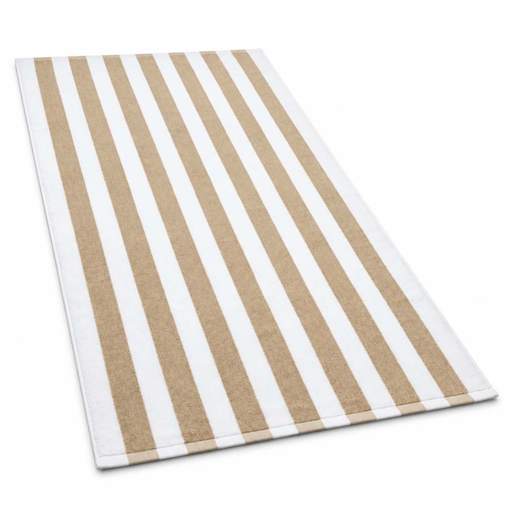 100% Cotton Quick-Dry Striped Bath Towel