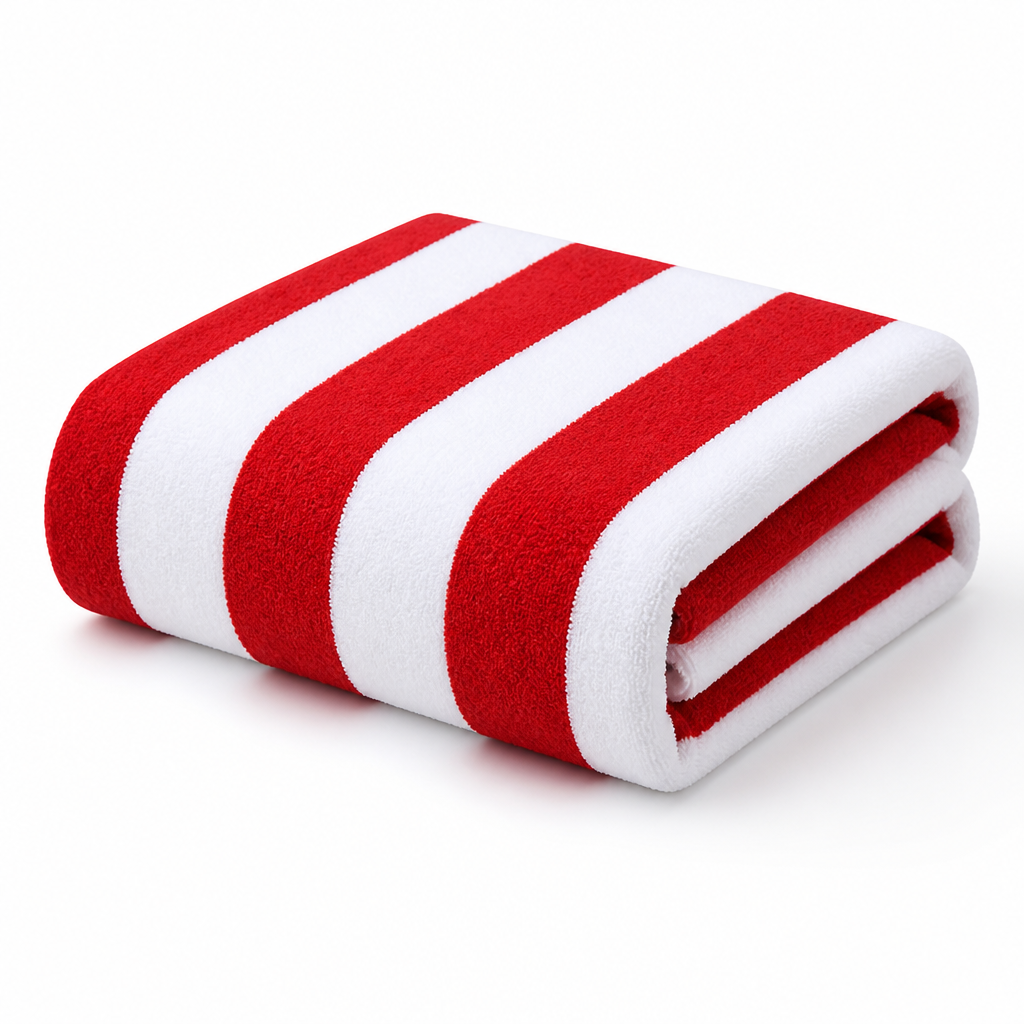 100% Cotton Quick-Dry Striped Bath Towel