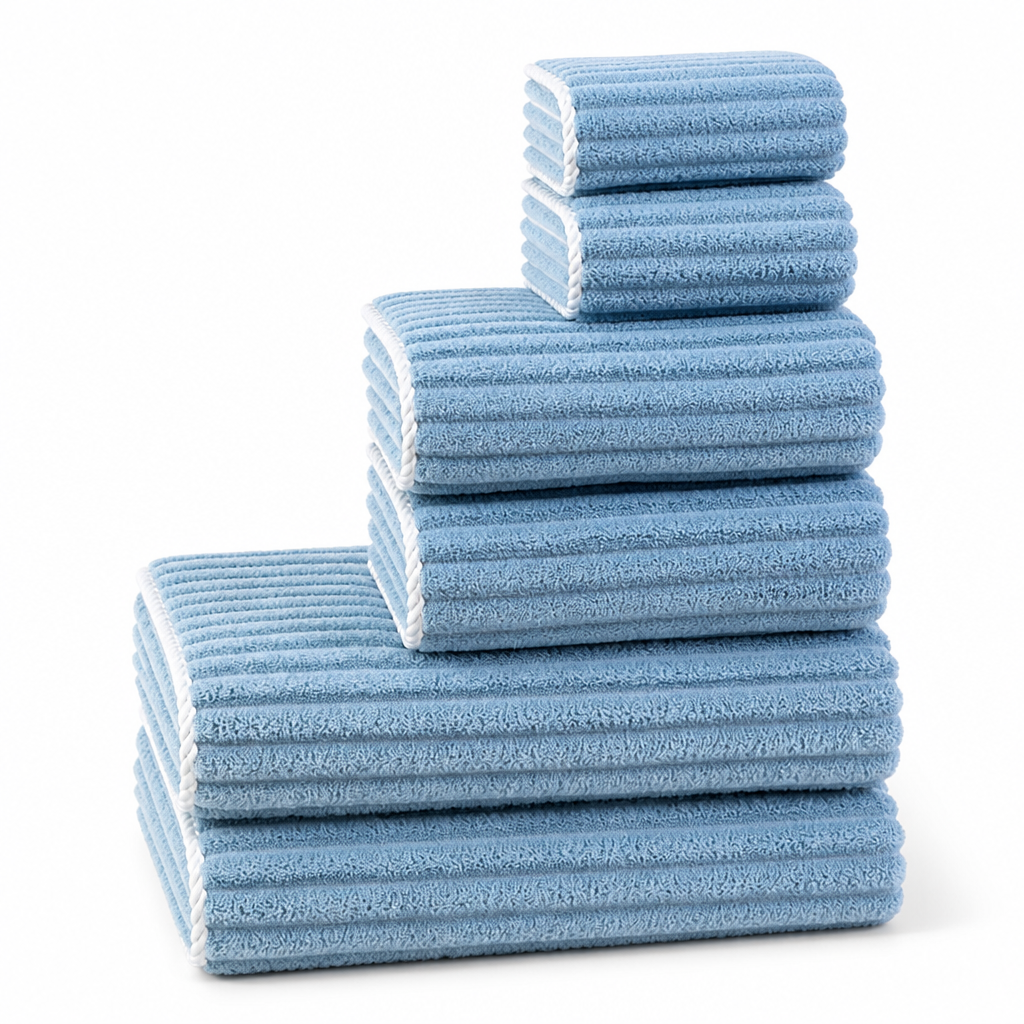 100% Cotton & Quick-Dry Terry Towel Set