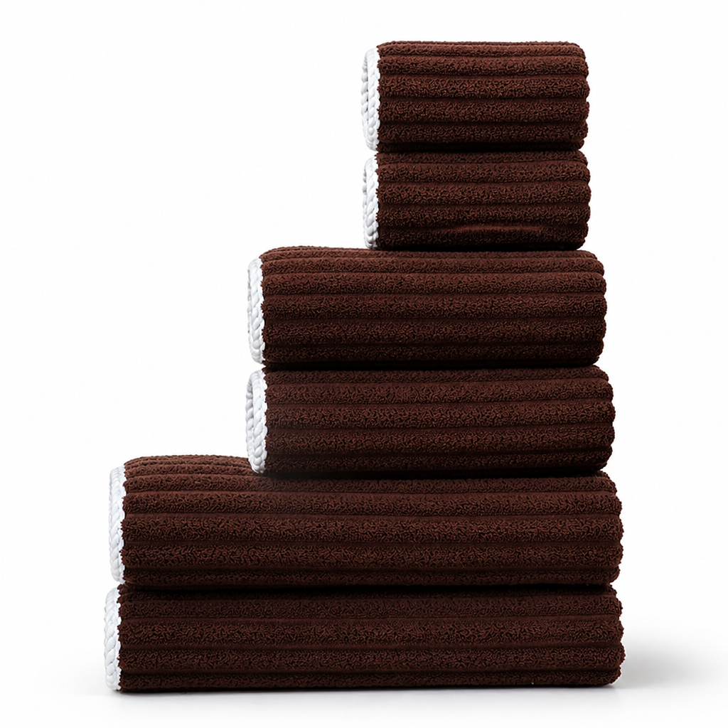 100% Cotton & Quick-Dry Terry Towel Set