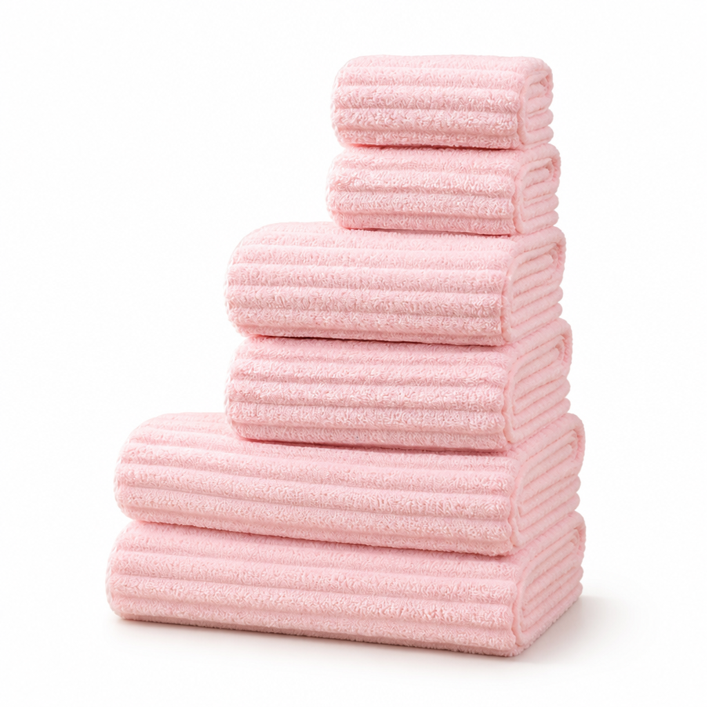100% Cotton & Quick-Dry Terry Towel Set