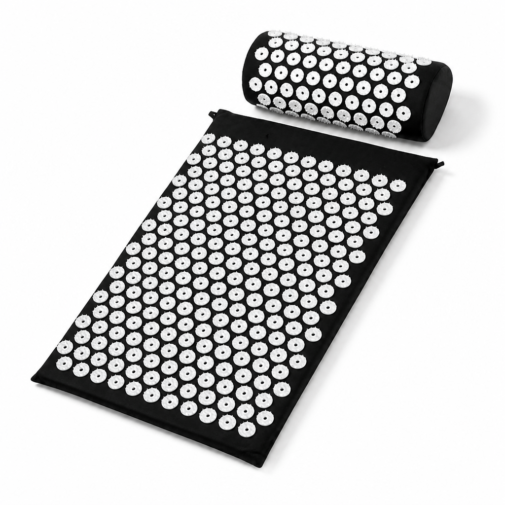 100% Cotton Soft-Foam Acupressure Mat & Pillow Set (Back & Neck)