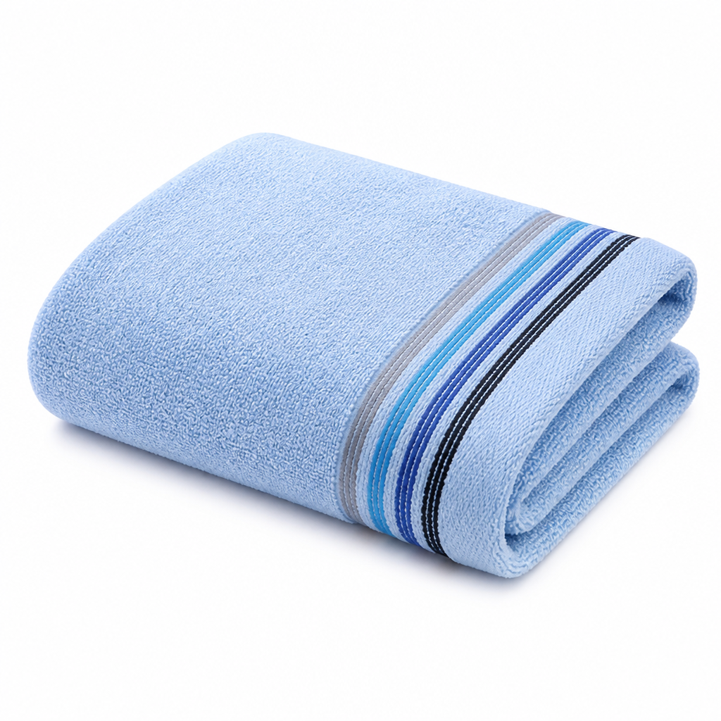 100% Cotton Striped Soft & Absorbent Bath Towel