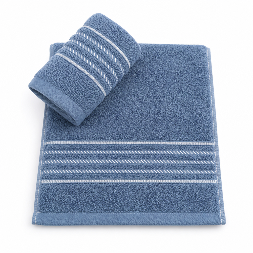 100% Cotton Striped Soft & Absorbent Bath Towel