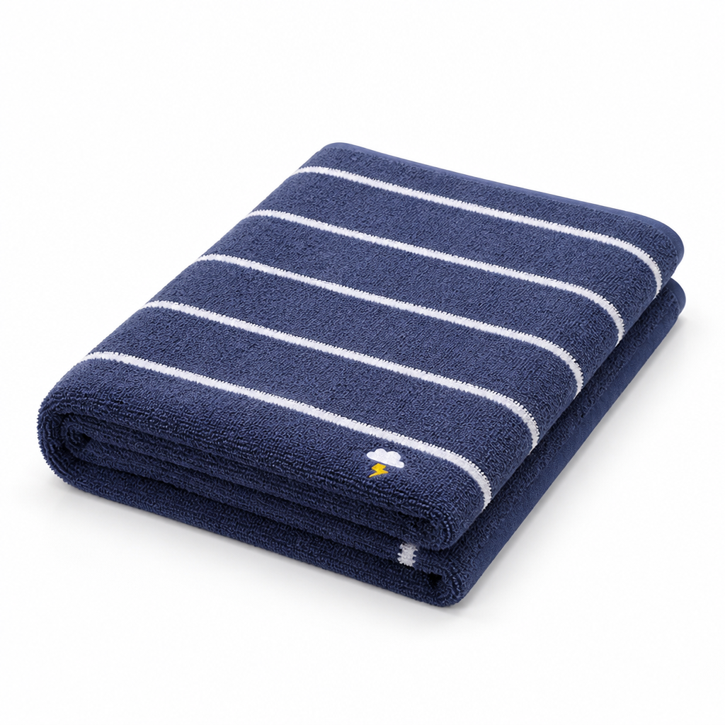 100% Cotton Striped Soft & Absorbent Bath Towel