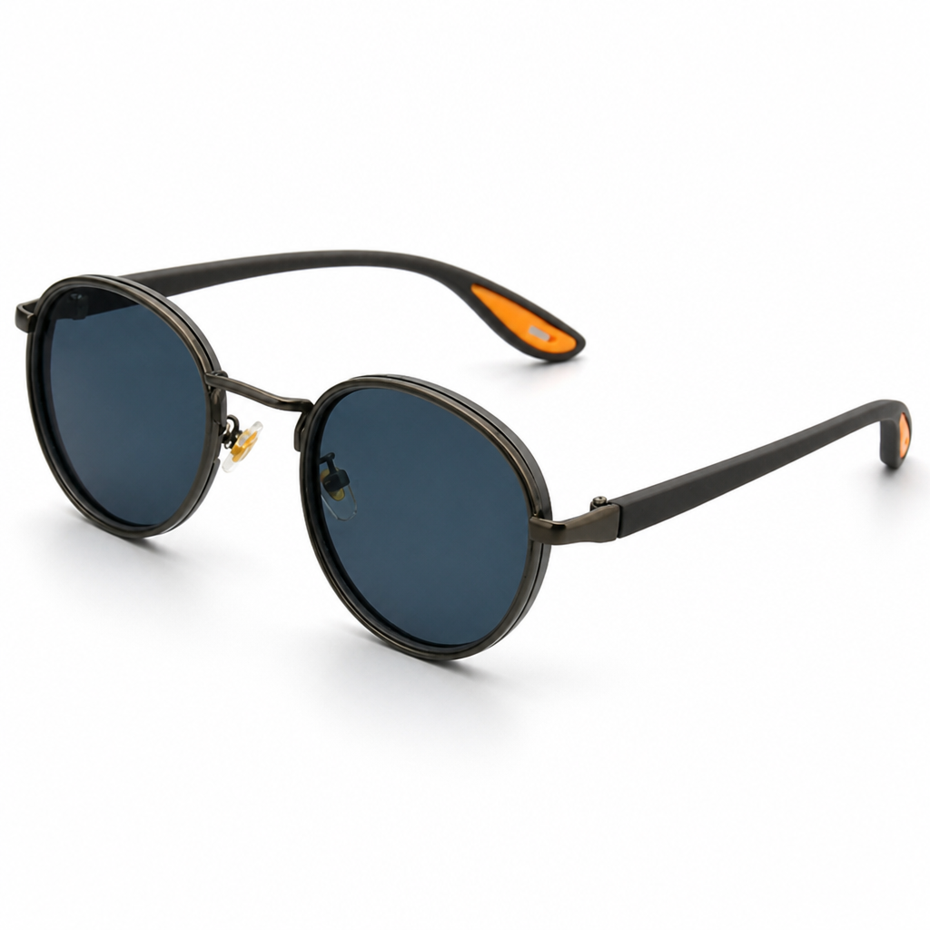 100% UV-Blocking Crystal-Clear Round Sunglasses