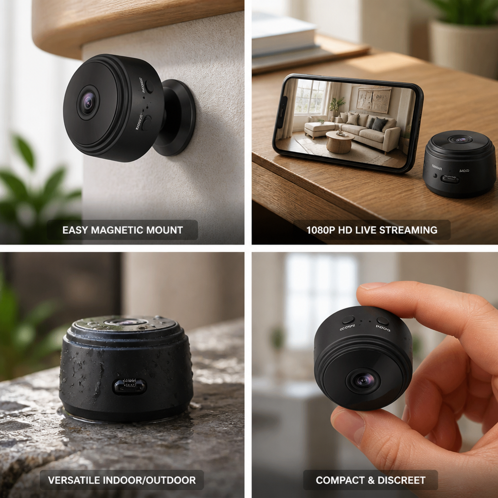1080p HD Magnetic Mount Surveillance Camera (WiFi)