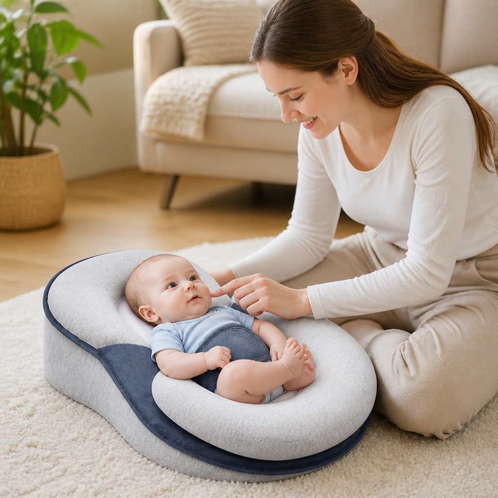 15° Incline Breathable Mesh Baby Reclining Pillow