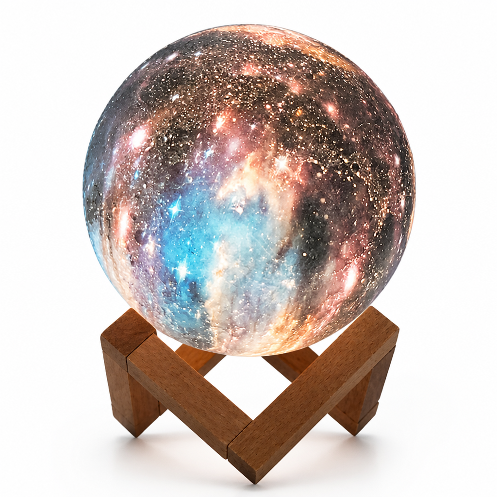 16-Color Touch & Remote Moon Lamp (USB Rechargeable)