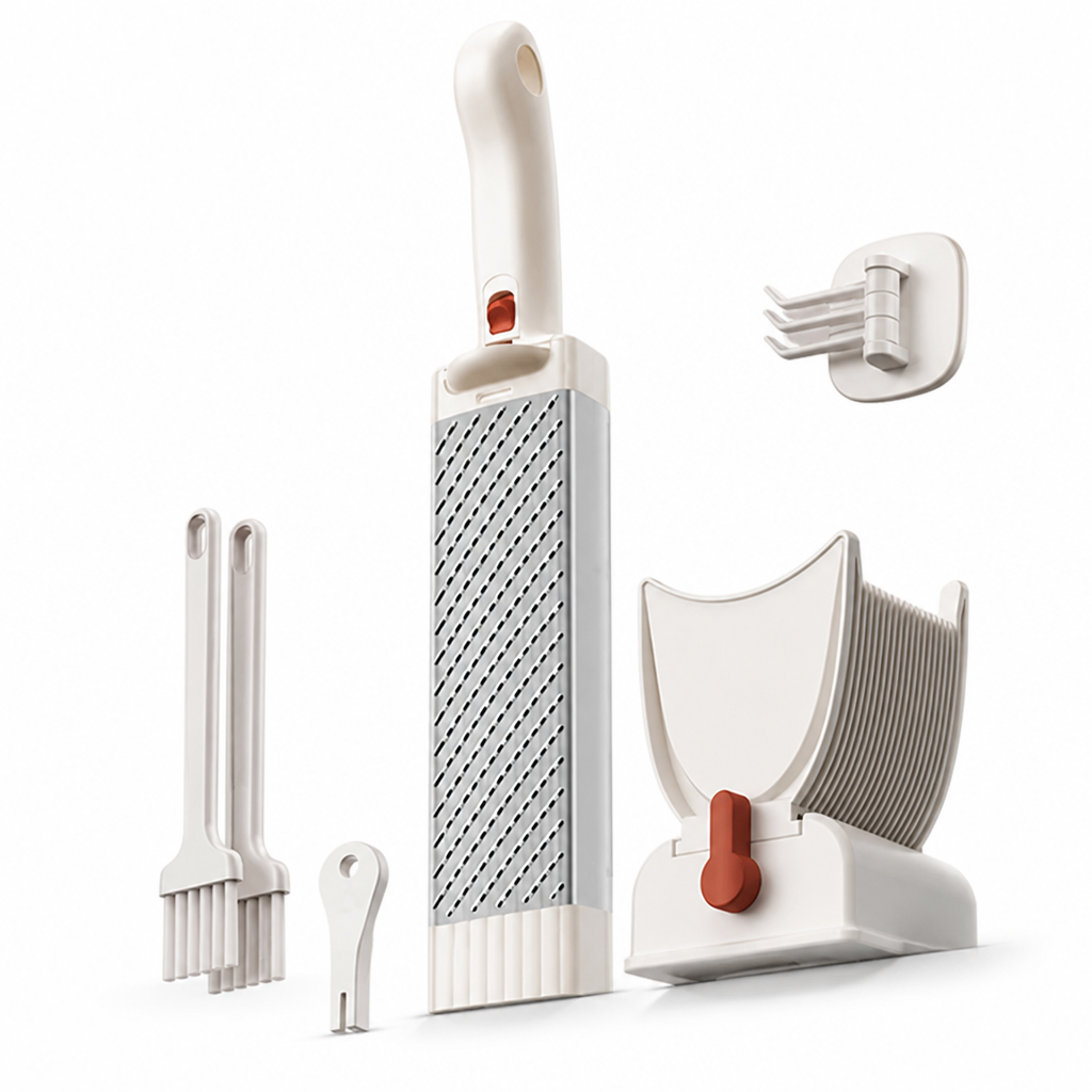 17-Blade Stainless Steel Suction-Base Meat Slicing Set