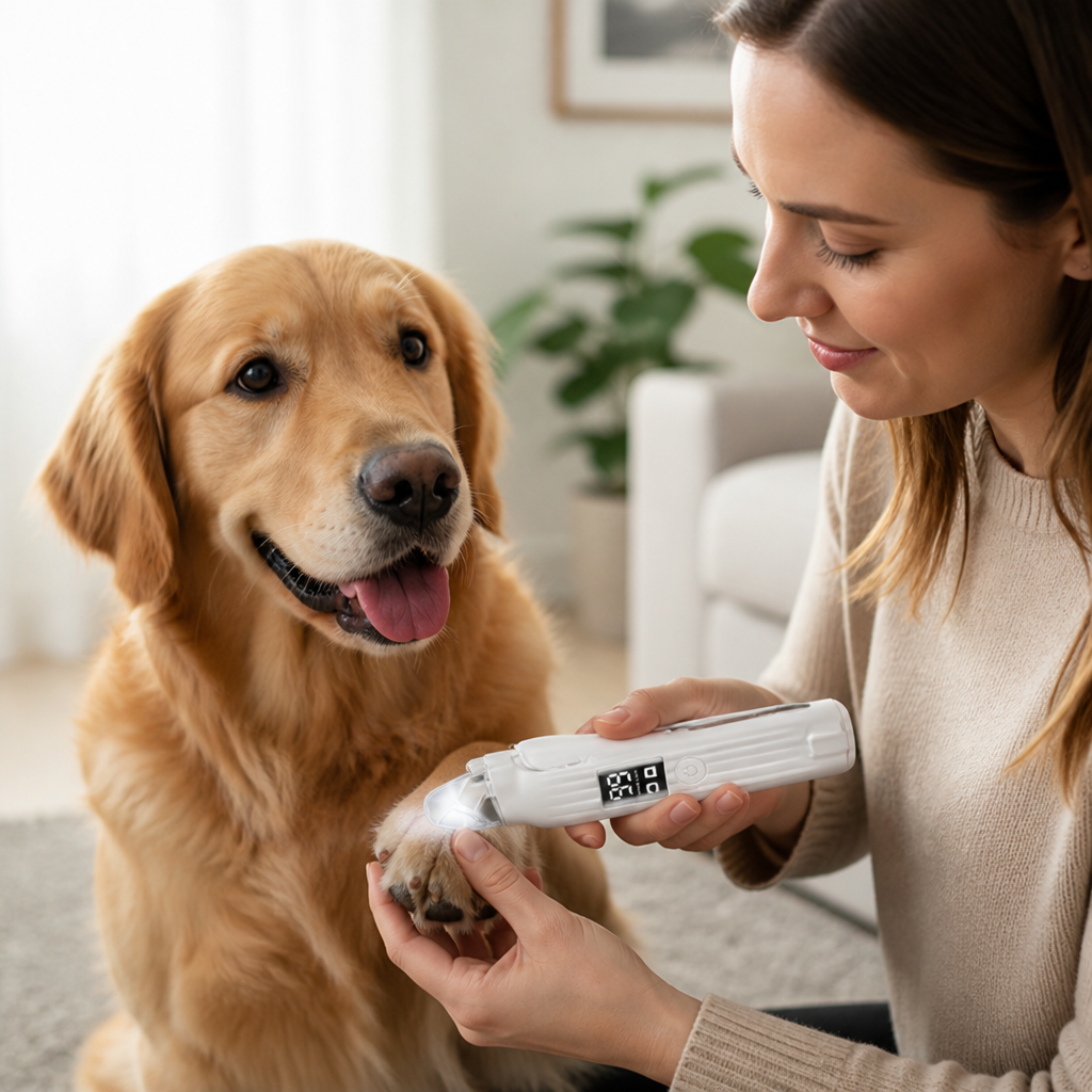 2-in-1 Quiet LED Pet Nail Trimmer