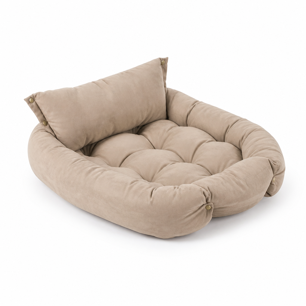 3-in-1 Breathable Cotton Pet Bed (For Cats & Small Dogs)