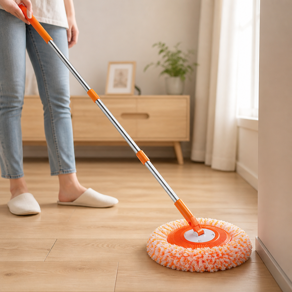 360° Rotating Extendable Chenille & Microfiber Mop